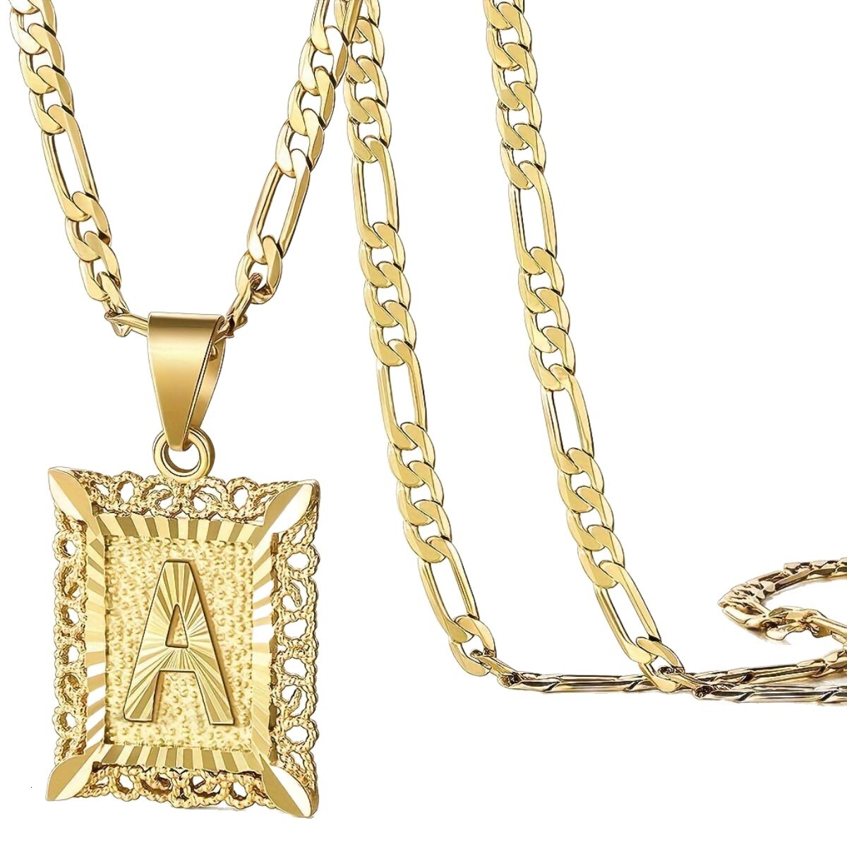 Luxury Jewelry Designer Jewelry Cross-border Hot Selling Titanium Steel Fashion Letter Necklace European And American Personality Men And Women Englis