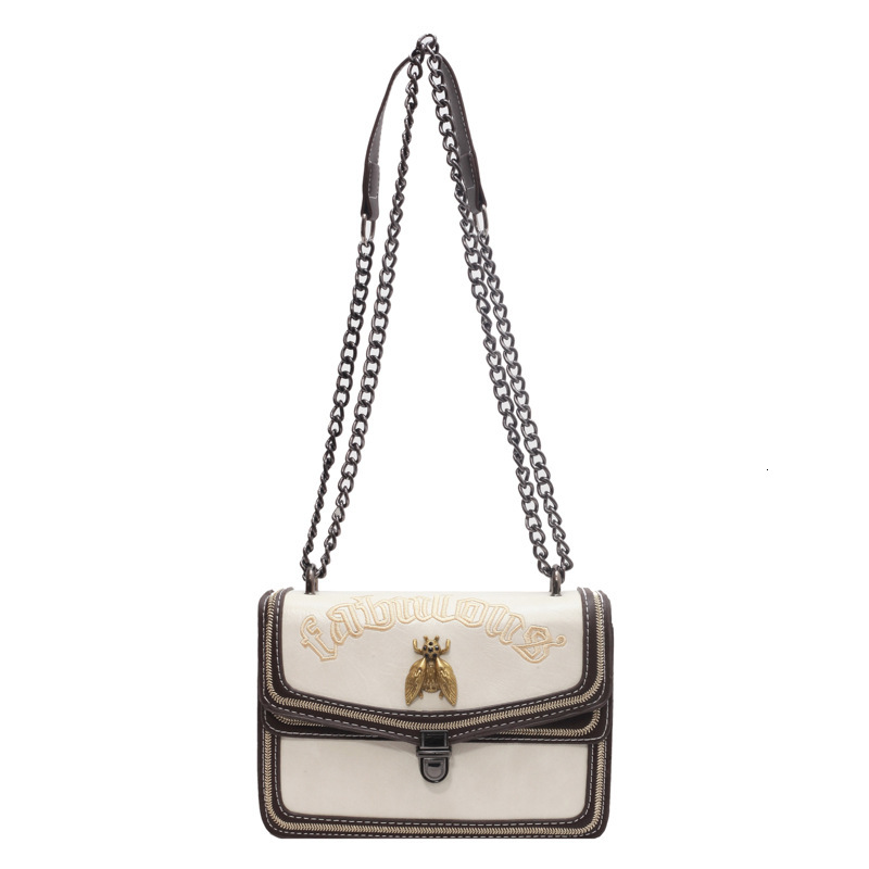 Luxury Brand Designer Bag Cross-Border Women's Bag 2023 New Korean Fashion Embroidered Lock Small Square Bag Versatile Shoulder Crossbody Chain B