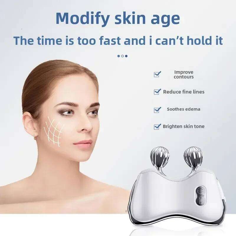Rolling EMS Face Slimming V Line Facial Lift Phototherapy Wrinkle Remover Body Massager Skin Tightening