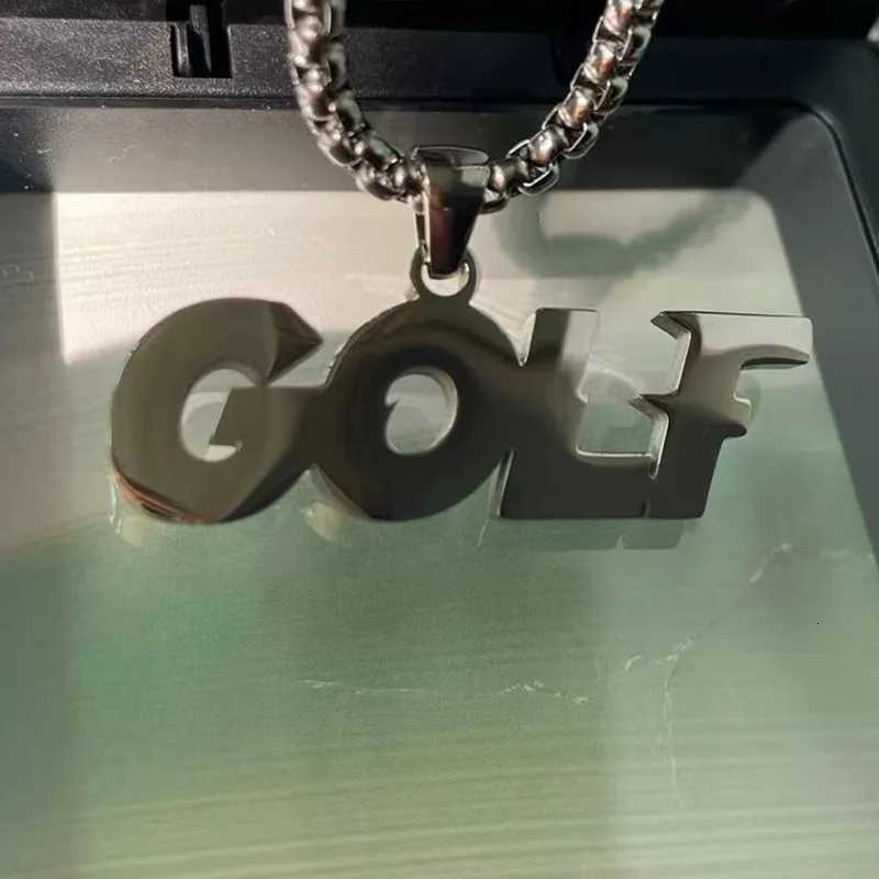 Titanium Steel Lettered Pendant Necklace Hip Hop Niche Necklace Sweater Chain Hoodie Accessories Glamor Jewelry for Men / Women W250712