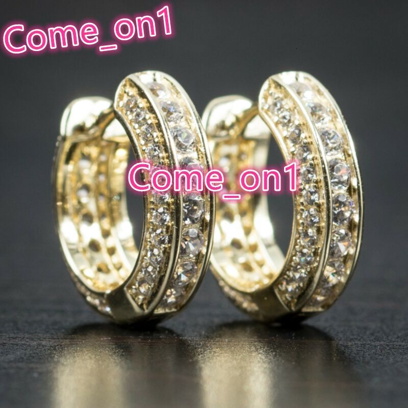 Trendy Boys Ear Hoops Mens Earring Jewelry Personality Hip Hop Luxury Fashion Male Earring Plated Silver Men Earings