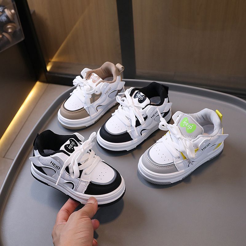 Kids Sneakers Boys Casual Board Shoes Toddler Enfant Non-slip Student Sports Shoes Fashion High top Girls Trainers Sizes US5.5C-US1Y 000200