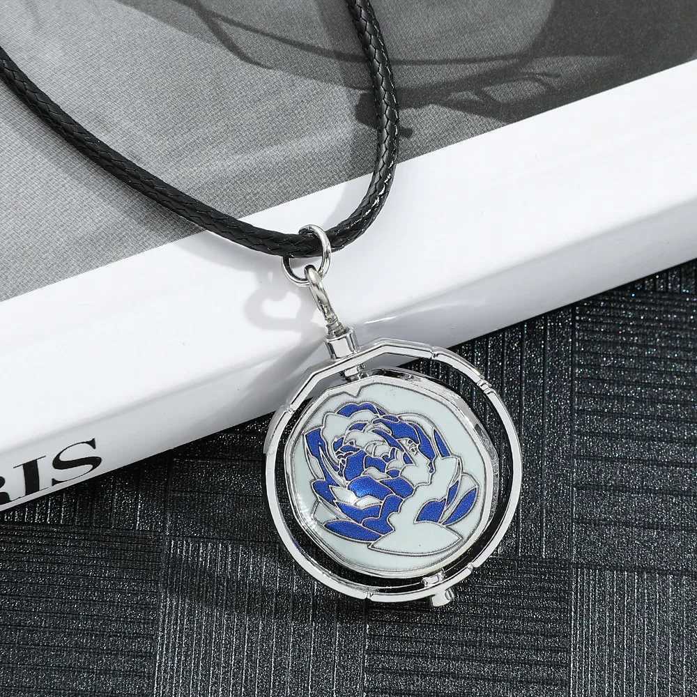 New Game Jinx Blue Rose Rotatab Necklace Anime Game Arcane Season 2 Pack Pendants Metal Fashion Jewelry Fans Collections W250712