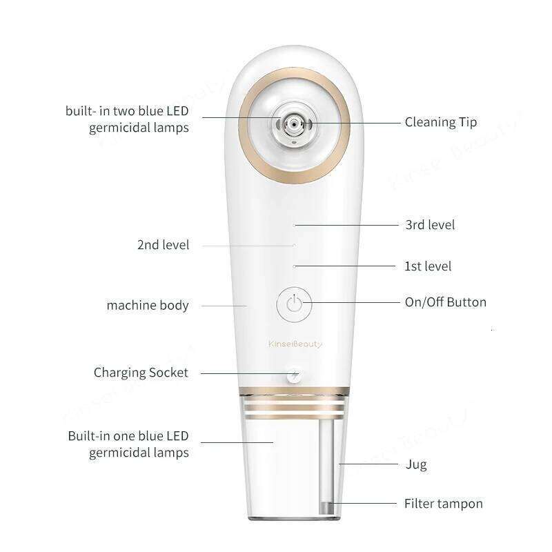 Small Bubble Blackhead Remover Hine Water Cycle Blackheads Electric Deep Face Cleaning Skin Care Beauty Device