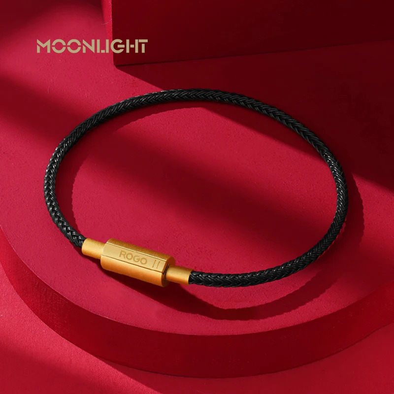 MOONLIGHT Classic Thin Rope 2.5mm Leather Bracelet for Women Stainless Steel Braided Bracelet Female Fashion Jewelry Gift 250712