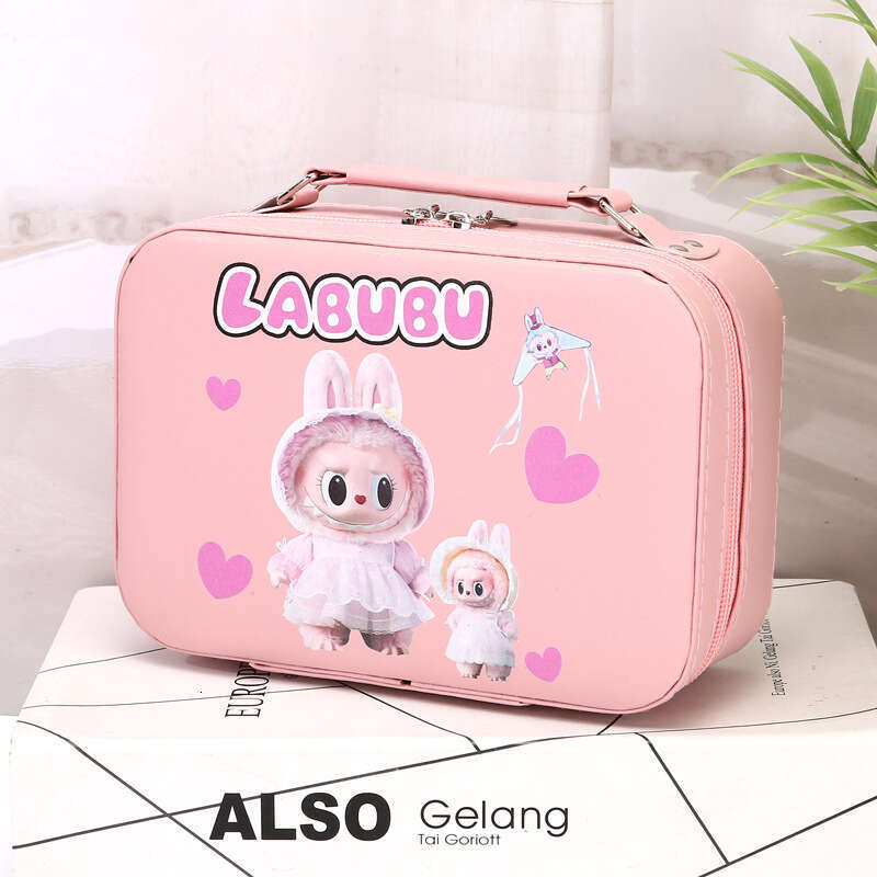 Multifunctional Portable Bag, Fabric Makeup Case, Children's Storage Handbag, Small Square Bag with Large Capacity
