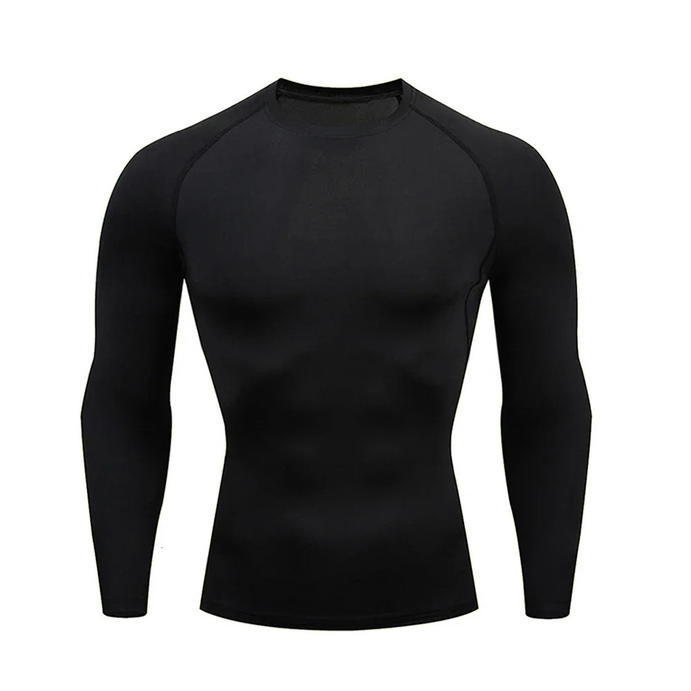 Mens Compression Shirt Men Rashgard Fitness Long Sleeve Running Man Gym Under T Football Jersey Sportswear Tights 250707