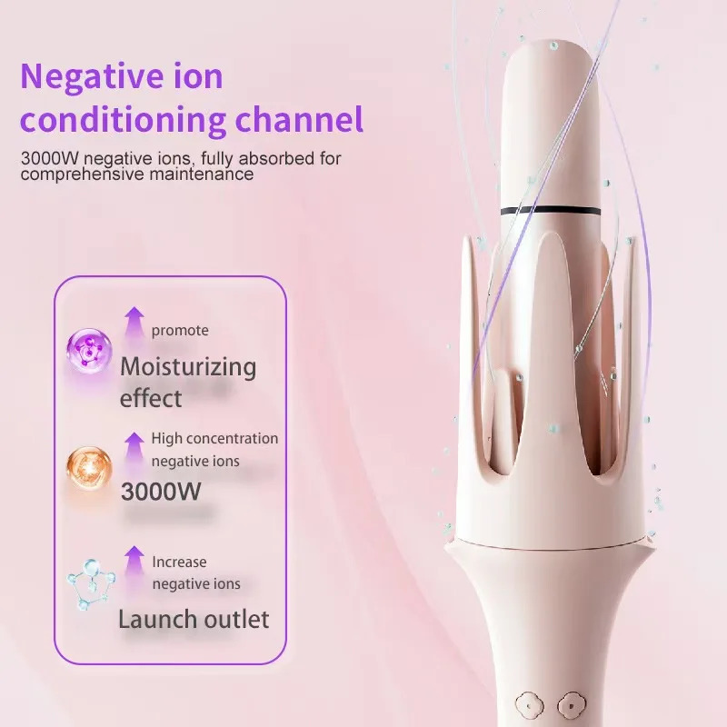 OPE PRO Automatic Curling Iron Hair Curler Replaceable Curling Wand with 2 Sizes Barrel 1 1.25 3 Temps Hair Waver 250712
