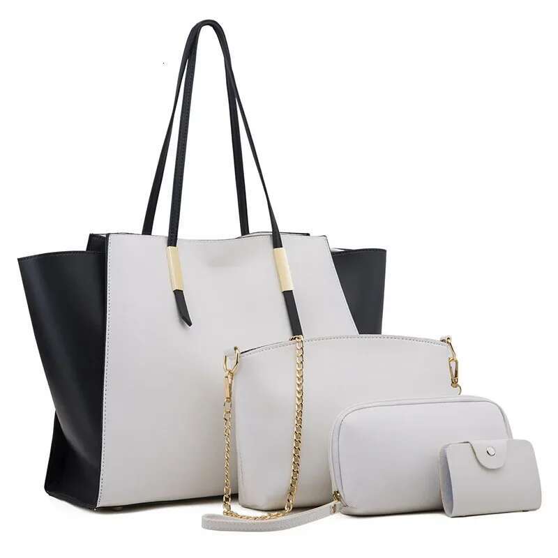 4 Piece Set PU Leather Handbags Purses Women Designer Female Shoulder Crossbody Bag Trend Ladies Messenger Bags