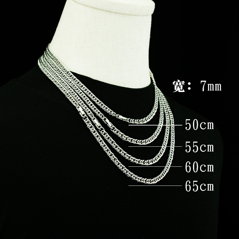 Luxury Jewelry Designer Jewelry Jewelry Buckle Necklace For Men Stainless Steel Non-fading Titanium Steel Necklace Men's Hip-hop Accessories Pers