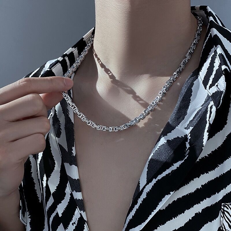 Luxury Jewelry Designer Jewelry Titanium Steel Emperor Chain Necklace For Men Trendy Versatile Non-fading Hip Hop European American Choker 6MM Accesso