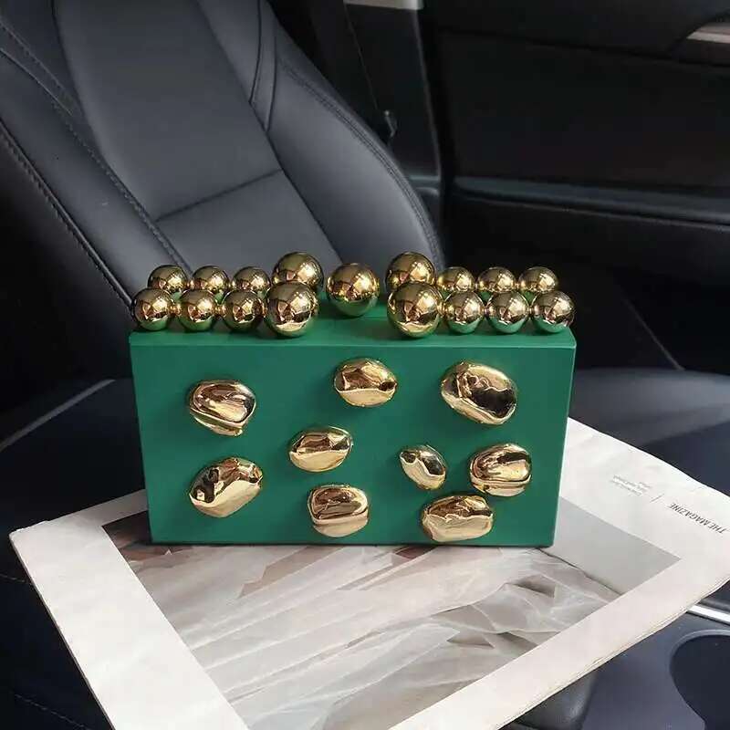 Shoulder Acrylic Clutch Women Chain Box Dinner Bag
