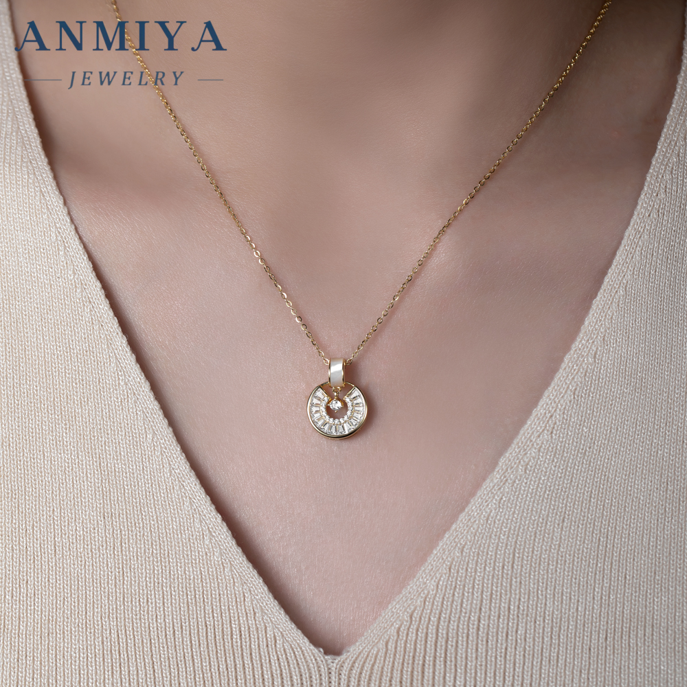 Certified 925 Sterling Silver Modernist Geometric Necklace Coin Charm Pendant Design Minimalist Everyday Jewelry for Outings