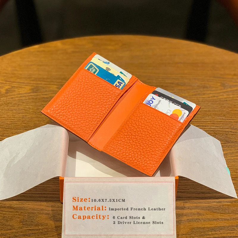 Real Pickup Wallet With Unisex Ultra-thin Female Card Wallet Suitable For Drivers License Minimum Denim 250708