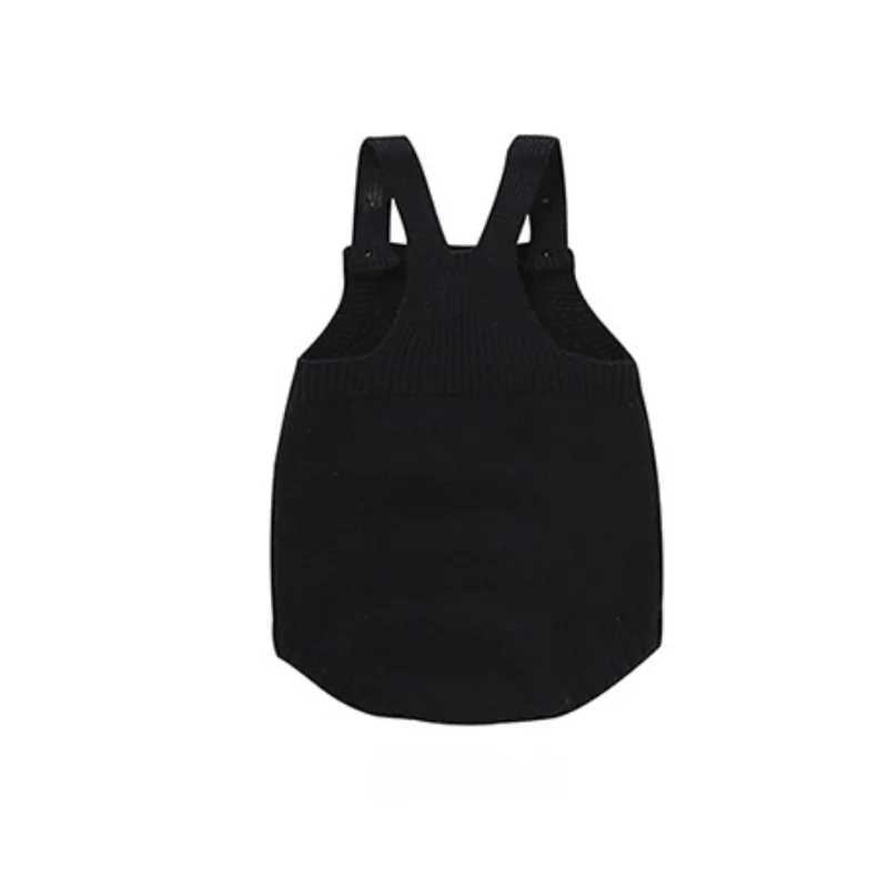 Baby Girls Boys Halloween Pumpkin Knit Romper 0-2Y New Born Baby Clothes Suspender Triangle Jumpsuit Festive Party Outfit Z250712