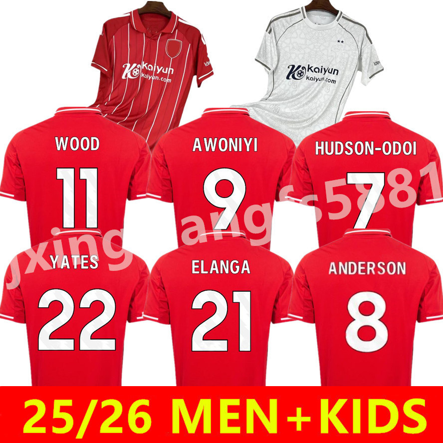 25 26 NoTTInghamS LINGARD Soccer Jerseys GRABBAN Johnson Surridge 2025 2026 Men kids Forest Awoniyi AMEOBI KROVINOVIC ELANGA Football Shirts