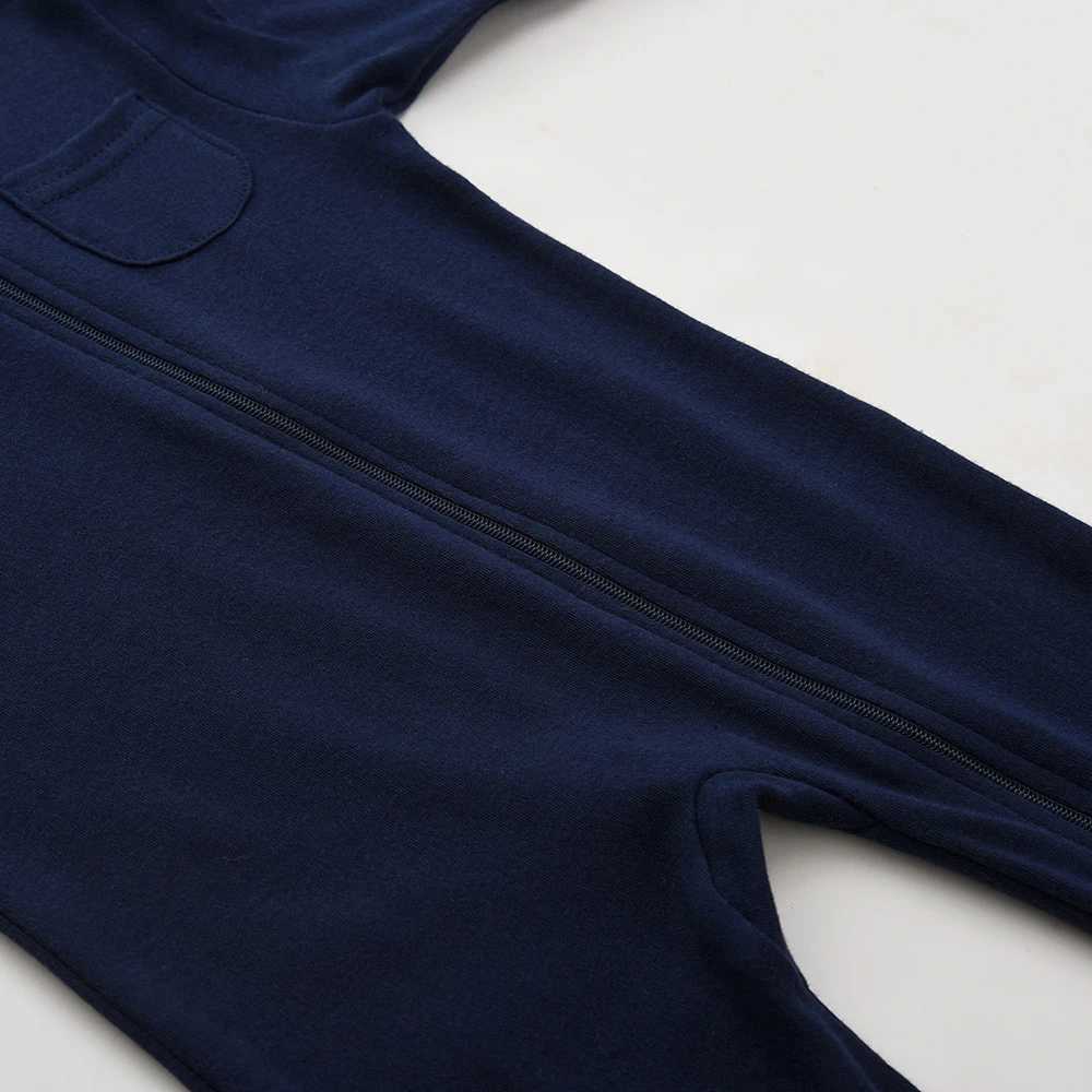 100% Cotton Newborn Baby Clothes Solid Color Jumpsuit Rompers Zipper Infant Boys Girls Spring Bottoming Shirt Footed Jumpsuits Z250712