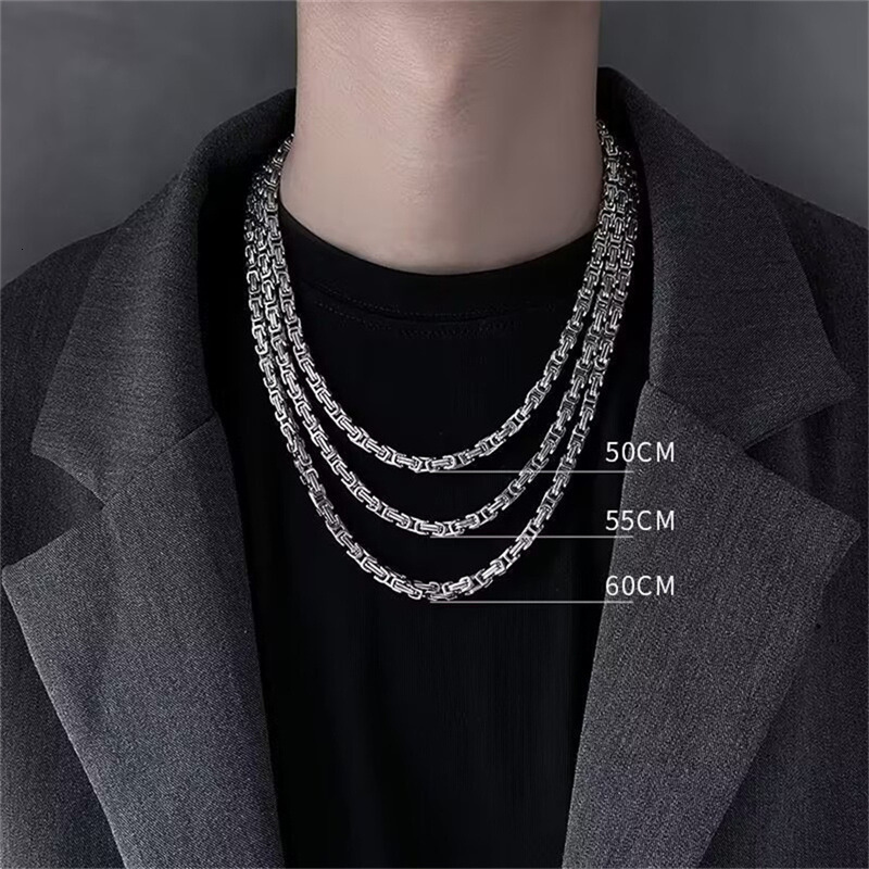 Luxury Jewelry Designer Jewelry Non-fading New Style Kuang Biao Gao Qiqiang Same Style Hip-hop King Chain Street Disco Trend Versatile Necklace Titani