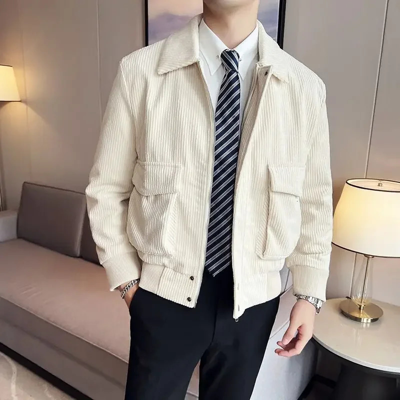 Mens Jackets High Quality Corduroy Male Coats Winter Sales Of Sale Joker Korean Reviews Many Clothing Fashion In 250708