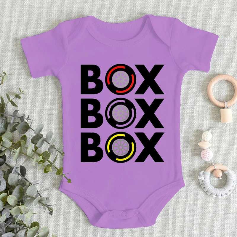 Box F1 Tire Compound Design Newborn Bodysuit Short Sleeve Jumpsuit Boy Girl Baby Clothes Soft Cotton Infant Romper Z250712