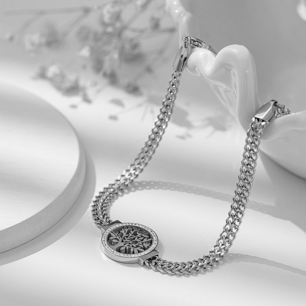 Luxury Jewelry Designer Jewelry Stainless Steel Necklace For Women Titanium Steel Necklace Accessories For Women Cross-border Simple High-end Clavicle