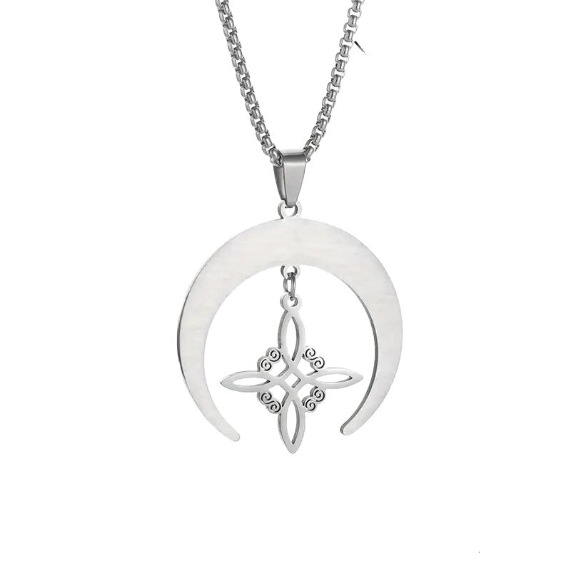 Luxury Jewelry Designer Jewelry New Hip-hop Stainless Steel Necklace Moon Unisex Hot-selling High-end Non-fading Jewelry Necklace