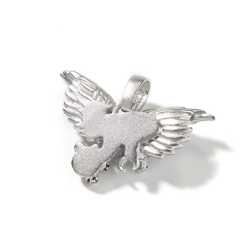 Luxury Jewelry Designer Jewelry Hip-hop Retro New Rap Jinjibewater Falcon Same Style Copper Inlaid Zircon Exquisite Pendant Accessories Wholesale