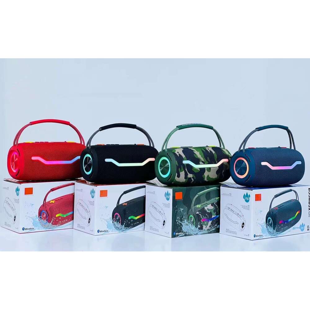 Designer brand new portable high-power Bluetooth RGB subtitles waterproof card slot subwoofer speaker