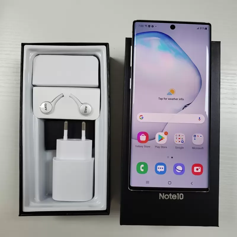 Refurbished Original Galaxy Note 10+ Note10 N970U Octa Core 8GB RAM 256GB ROM 6.3 inches 4G LTE Unlocked Smart Phone