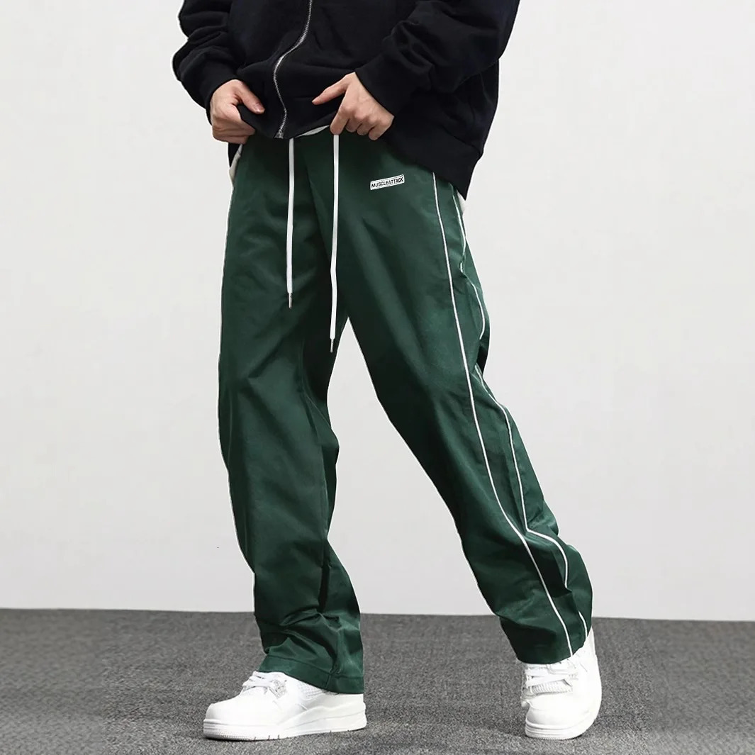 mens woven pants Urban Mens Style Mens Sport and Casual Pants Suitable for sports and fitness 250708