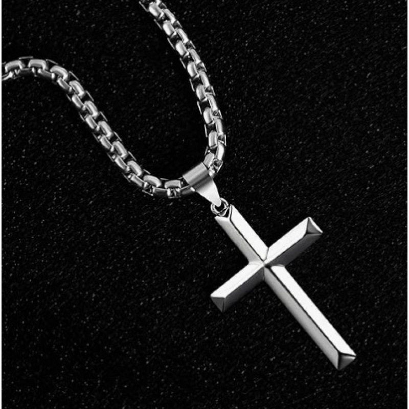 Luxury Jewelry Designer Jewelry European And American Cross-border Classic Retro Cross Necklace Chain Horsebit Chain Clavicle Chain Hip-hop Trendy