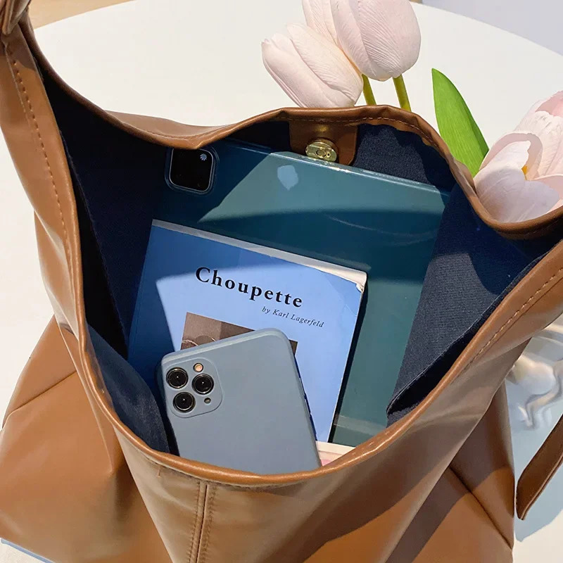Tote bag hand bill of lading shoulder retro simple large bag Tote bag 250711
