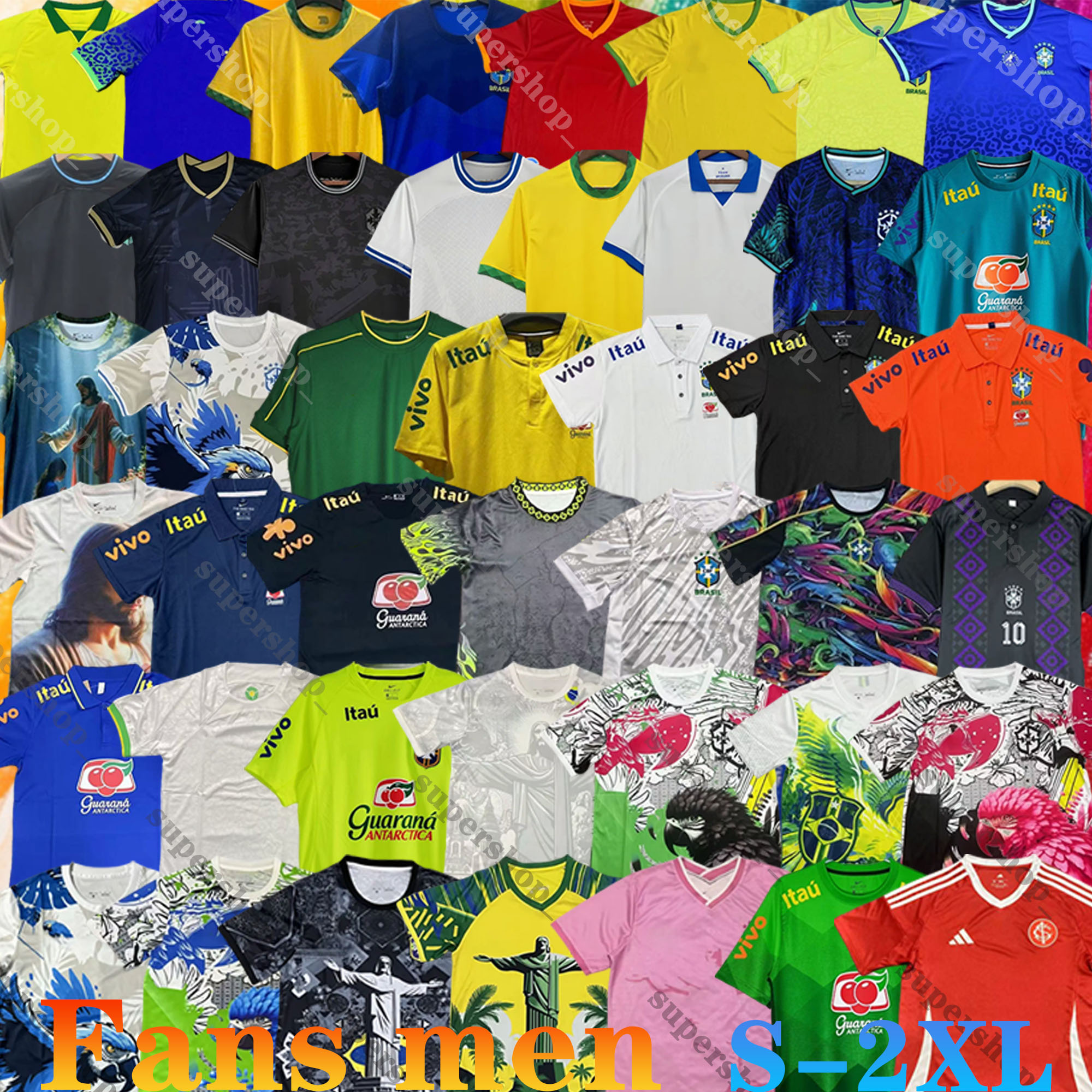 24 25 26 BraziLS Soccer Jersey RICHARLISON Copa America Cup NEYMAR VINI JR Brasil National Team PAQUETA 2025 2026 Football JESUS Special Mens Sets RODRYGO Adult shirt