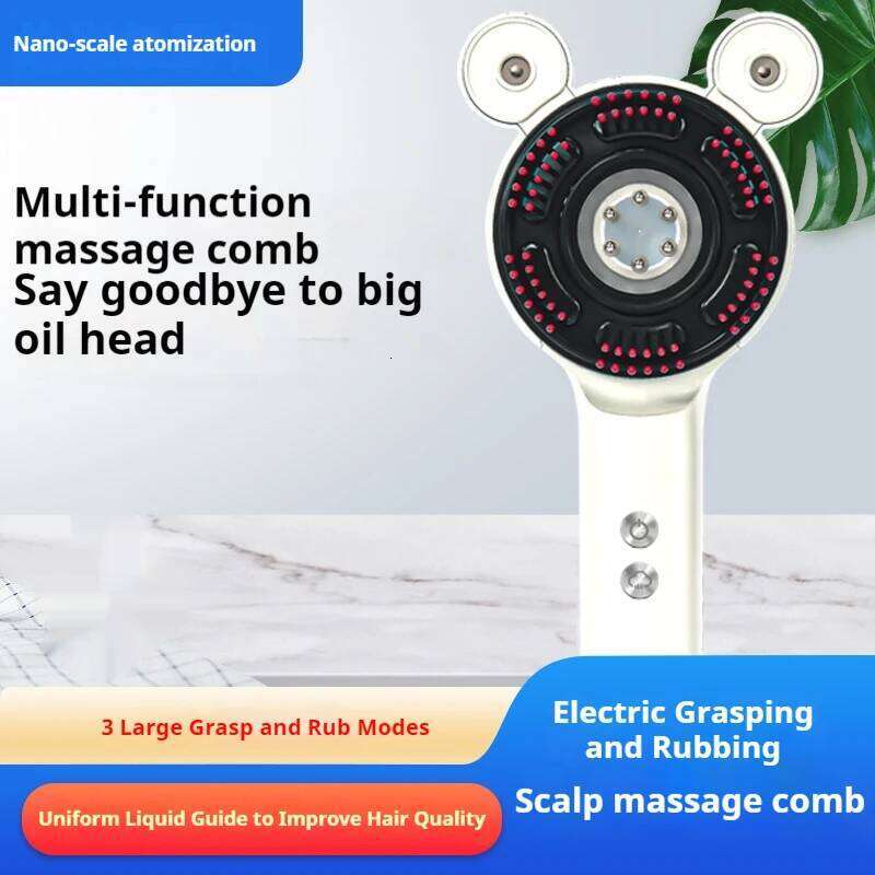 2025 Electric Scalp Massager Brush for Hair Growth Oil Applicator Massage Comb Red Blue Light Devices