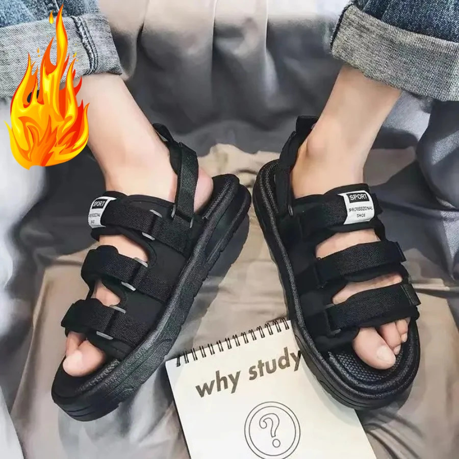 2025 Sandals Summer Mens Sandals Slippers Non-slip Waterproof Wading Shoes Beach Flip-flops Soft-soled Slippers Mens Shoes 250708