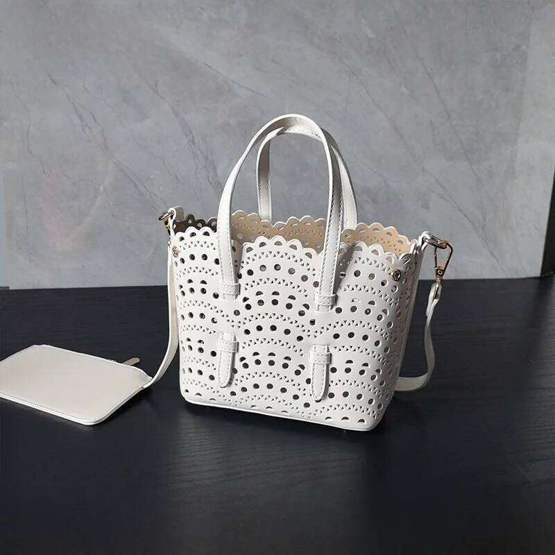 Hollow Out Carving Leather Texture Mother Daughter Handbag Crossbody Tote Bag Fre Sweet Sle Daily Use