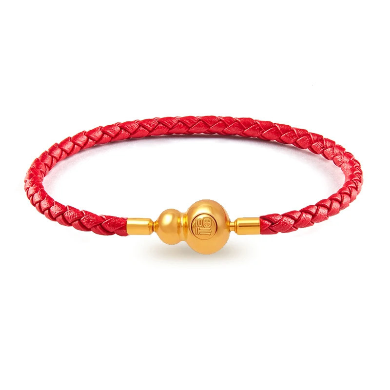 MOONLIGHT Lucky Gourd Bracelet for Women Genuine Braided Leather Bracelet 9 Colors Fashion Accessories Hand-woven Jewelry Gifts 250712