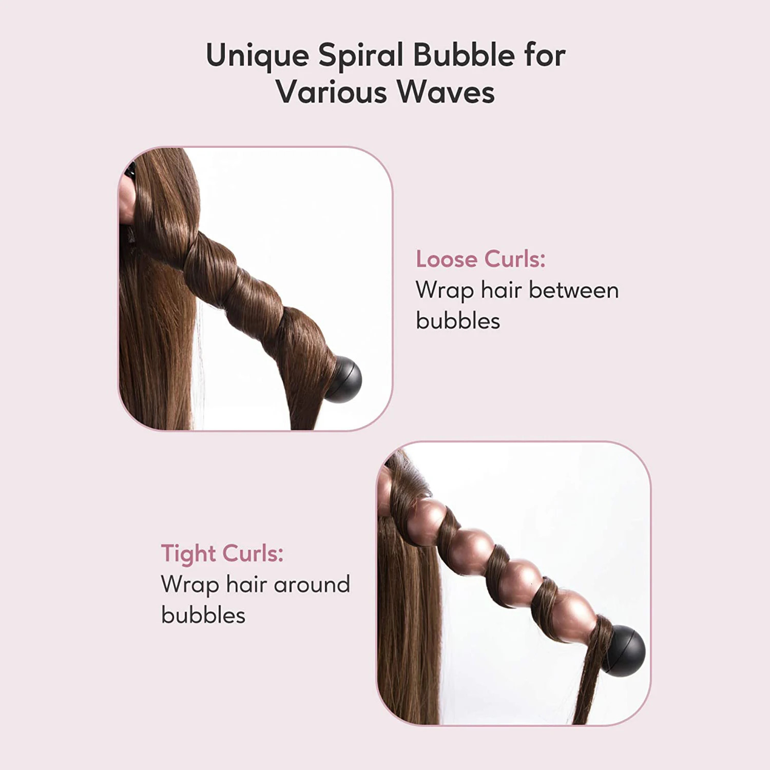 KIPOZI Professional Curling Iron 5-in-1 Hair Tools Instant Heating Electric Curling Iron Air Brush Ceramic Barrels for Woman 250712