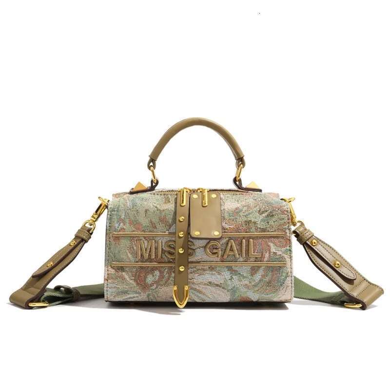 Light brand women's handbag new embroidered Boston versatile high-end lightweight single shoulder crossbody pillow