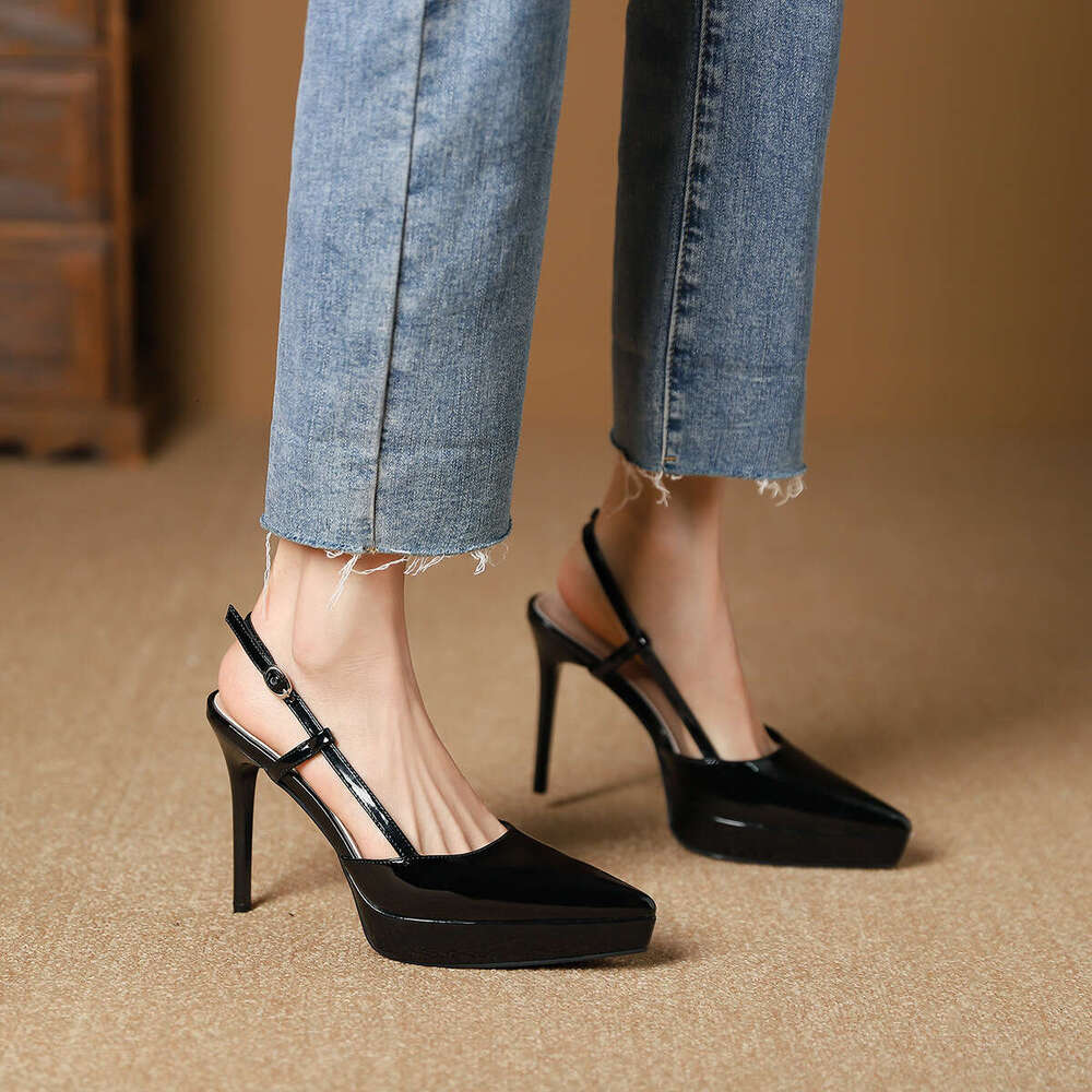 999-1 Pointed Toe Stiletto Heel Women's Shoes New Sexy Waterproof Platform Fashion High Heels