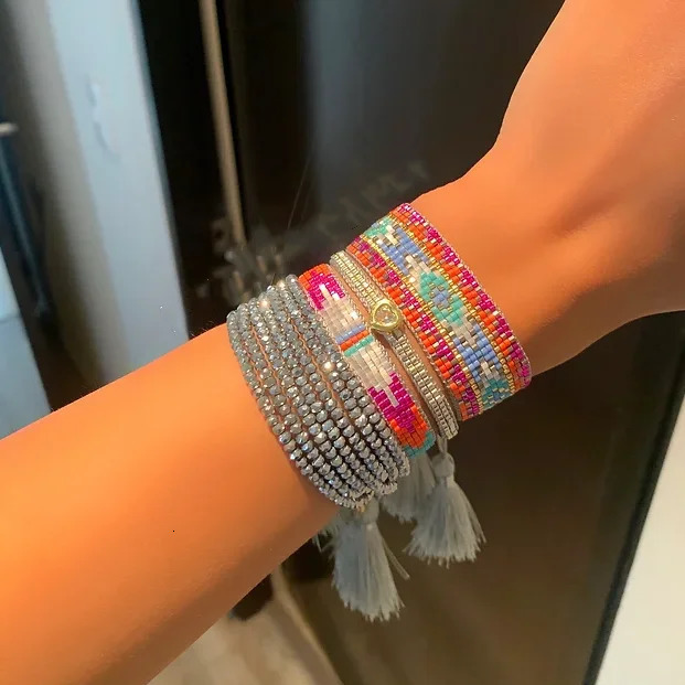 Pretty Bead Vintage Handmade Miyuki Woven Bracelet For Women Mexican Friendship Pulseras Gift 250712