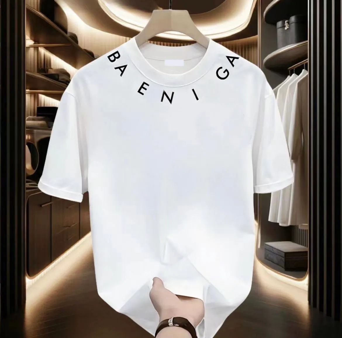 Mens T-shirt Designer T-shirt Luxury flocked Letter T-shirt T-shirt Classic Fashion Green women's short-sleeved casual cotton short-sleeved T-shirt S-4XL