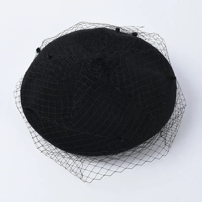 USPOP Summer hats Women beret vintage mesh yarn berets fashion female breathable beret hat solid color cap 250712