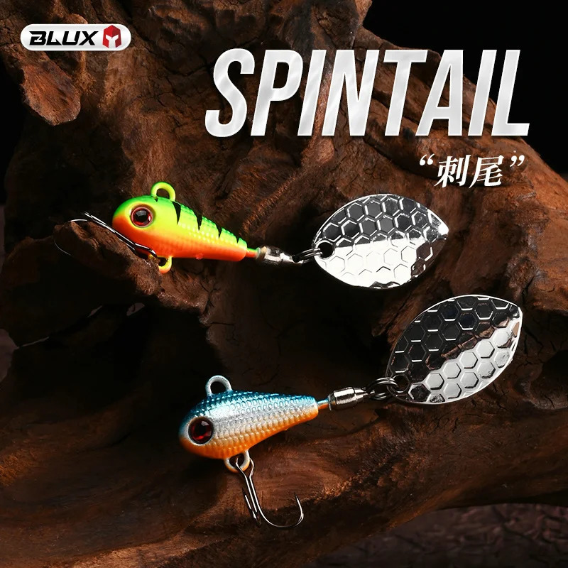 BLUX SPINTAIL Fishing Lure 45g 7g 11g Mag Tail Spinner Shad Metal Vib Casting Shore Jig Bait Copper Blade Spoon Freshwater Bass 250708