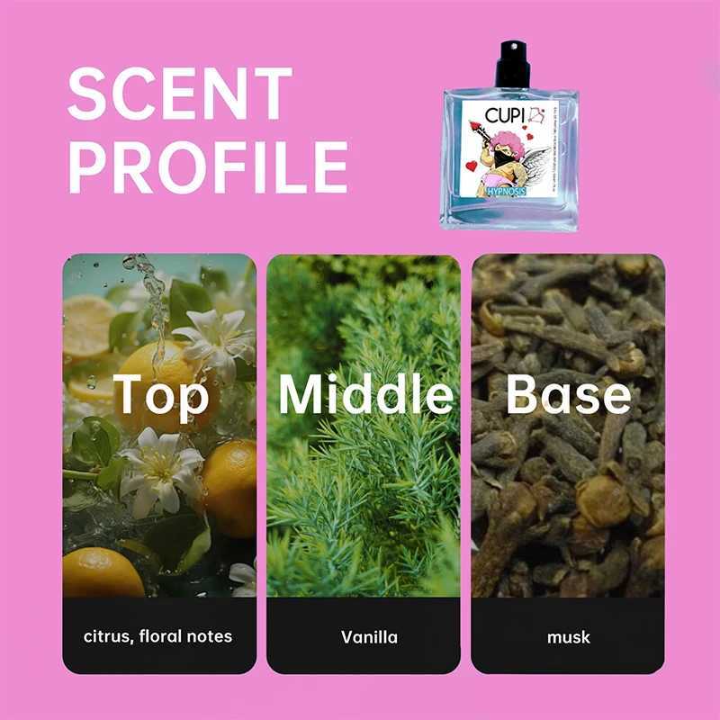cupid Hypnosis Pheromone Cologne Perfume Spray for Men to Attract Women Long Lasting Body Mist Dating Flirting Glamorous Scent W250712