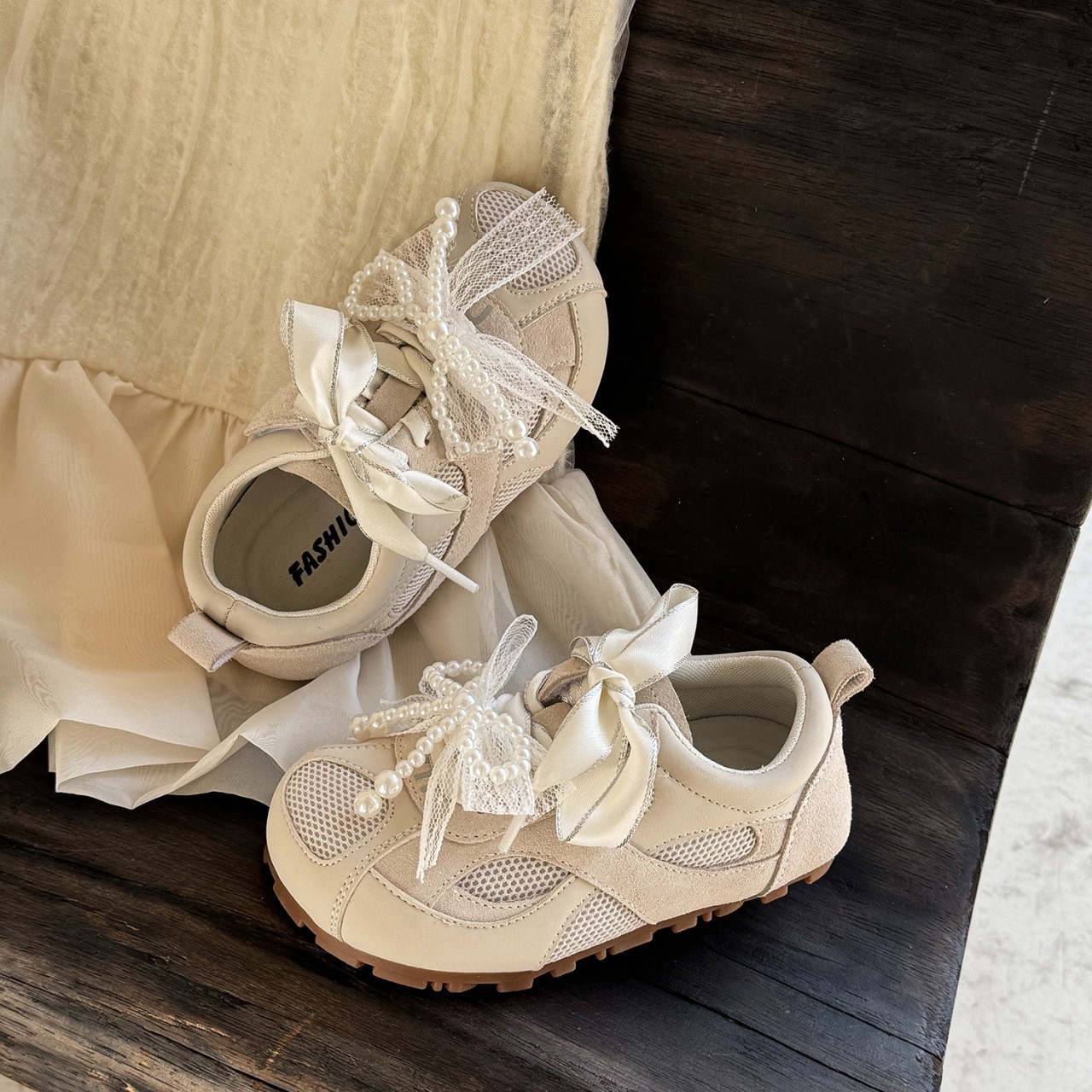new Girls' mesh military - style training shoes, breathable sports shoes for spring and summer For big kids girls' lightweight and soft - so