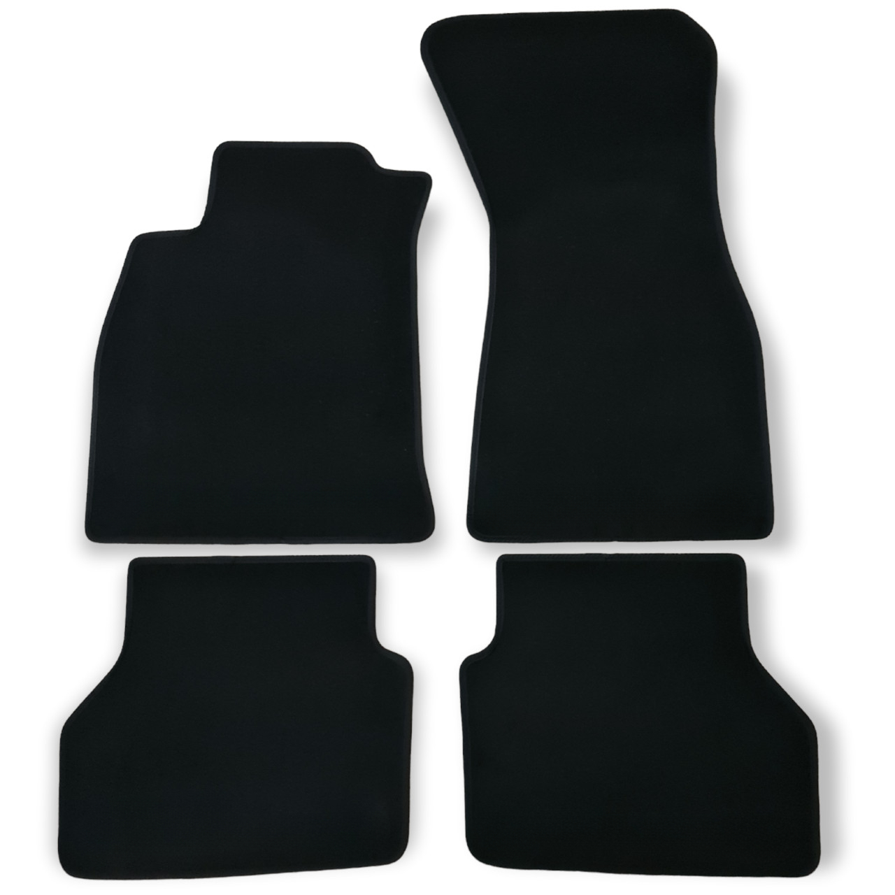 Velour Car Floor Mats For A6 S6 RS6 C8 Waterproof Black Carpet Auto Liners