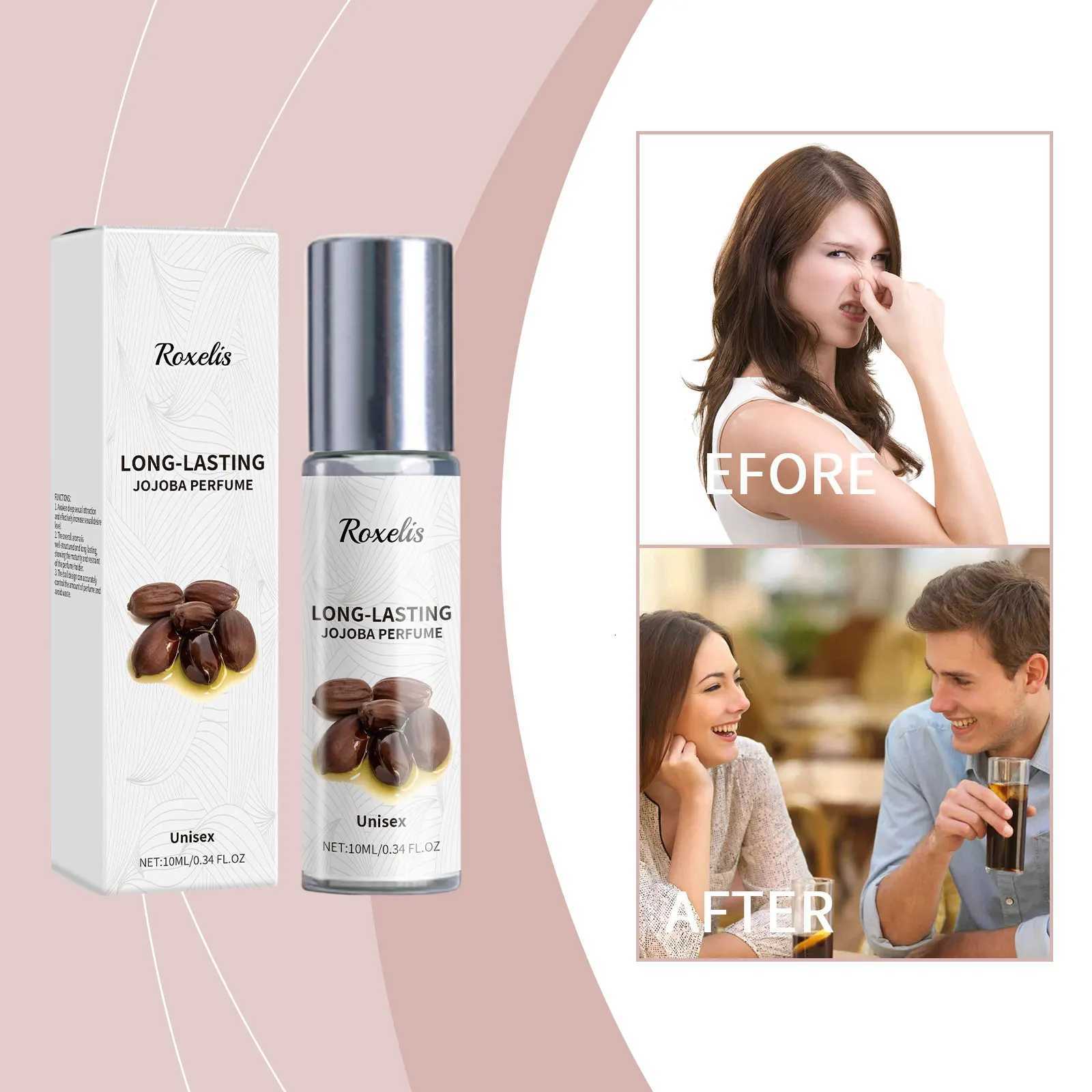 Roxelis Jojoba Perfume Oil Jojoba Seed Oil Perfume Rolling Ball Cologne Last Fragrance Fresh Fragrance Elegant Natural Perfume W250712