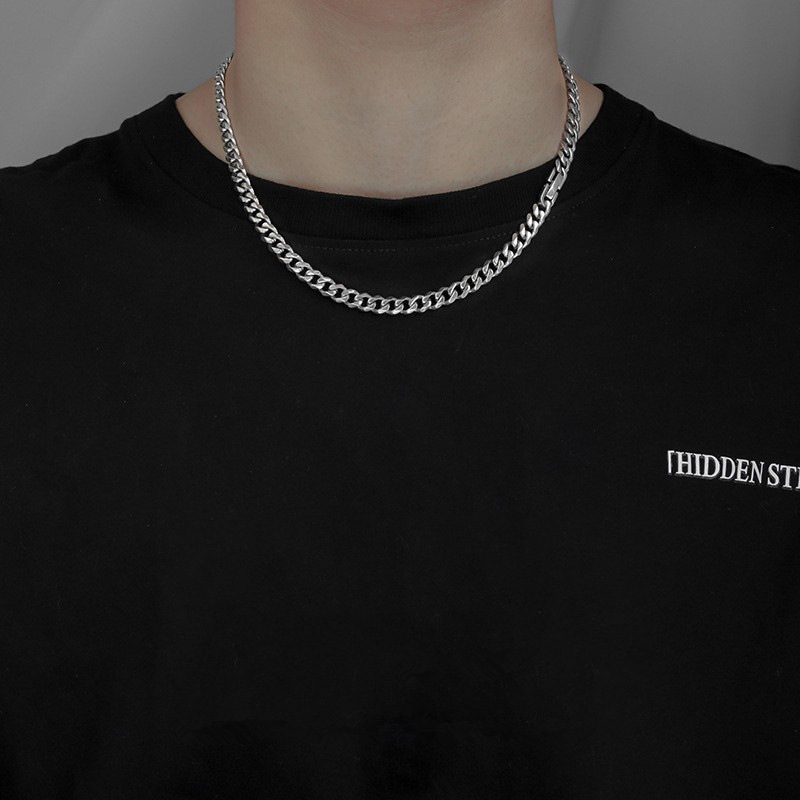 Luxury Jewelry Designer Jewelry Fashion Chain Non-fading Jewelry Clasp Stainless Steel Necklace Unisex Cross-border Personality Street Style Necklace
