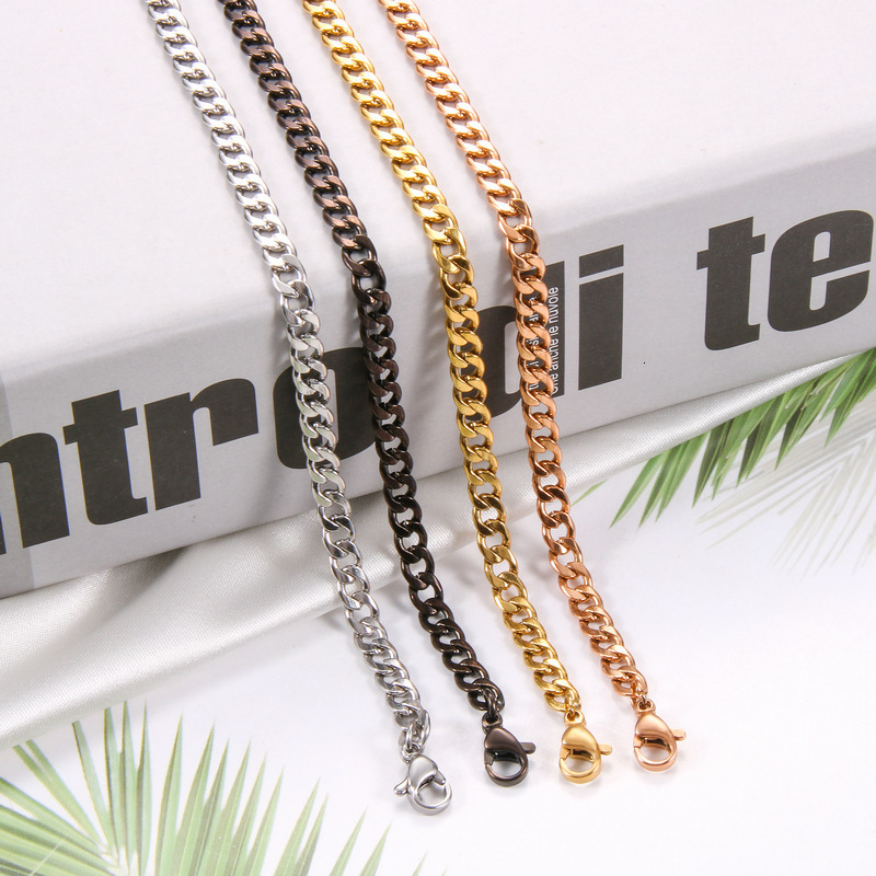 Luxury Jewelry Designer Jewelry Titanium Steel Emperor Chain Necklace For Men Trendy Versatile Non-fading Hip Hop European American Accessories